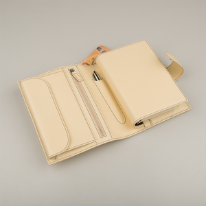 Premium Calfskin Looseleaf Notebook <strong>Personalised</strong> Gift Blank <strong>Sketchbook</strong> Agenda Organizer Ring Insert Writing Pads - Product Image 4