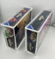 Vente en gros de présentoir en acrylique Lorcana Bootser Case Vitrine en acrylique protégée contre les UV pour Lorcana Bootser Box scellée