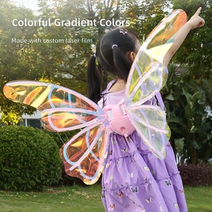 Accessorio per Bambini: Ali di Angelo con Movimento e Luci Elettriche, Ali di Fata Luminose - Product Image 3