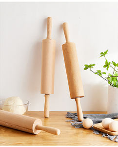 دبوس لف خشب الزان مخصص ، تشطيب طبيعي بدون طلاء ، بكرة معجنات شمعية لمطبخ خبز الدمبلينغ - Product Image 4