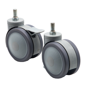 Strong Heavy Steel <b>Plate</b> Trolley Wheels <b>Set</b> Of 4 Pack 360 Degree Swivel And Precision Ball Bearing For Kitchen Cabinet - Product Image 1