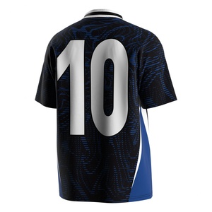 Camiseta de Fútbol con Control de Humedad, Cuello Polo en V y Tejido Transpirable, Ideal para Ropa Deportiva y Eventos Deportivos - Product Image 3