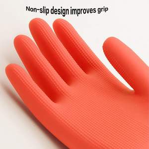 Gants de nettoyage en caoutchouc imperméables longs et flexibles pour la maison, gants de lavage de voiture, gants de lavage de vaisselle réutilisables pour la cuisine - Product Image 3