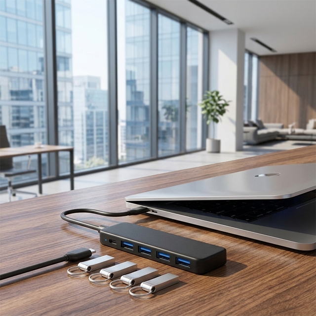 Guanchen GC-G07a 5-in-1 USB-C Hub 5 USB 3.0 Ports 100W PD Fast Charging Laptop Docking Station for MacBook/Air/iPad/XPS Stock
