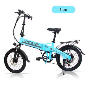 VICARE Vélo Pliant 20 Pouces 5 Vitesses avec Cadre en Aluminium, Fourche à Suspension, Batterie Lithium 48V 13Ah Intégrée au Cadre, Moteur Moyeu Arrière 500W et Freins à Disque - Product Image 3