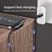 Adaptateur PD Type-C 240W, câble de charge rapide avec connecteurs à 180 degrés, compatible avec MacBook et haut-parleur