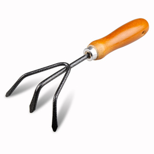 Ensemble d'outils de désherbage en acier au carbone personnalisable avec manche en bois pour le jardinage et la transplantation, compatible OEM - Product Image 3