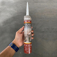 Colle marron haute adhérence sans clouage pour collage et remplissage de joints pour la décoration intérieure et extérieure, marque privée OEM