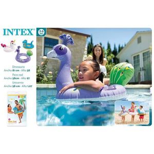 Galleggiante gonfiabile Intex a forma di animale 107x58 cm per bambini, per uso in piscina - Product Image 1