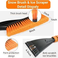 Brosse à neige détachable en gros avec grattoir à glace - Déneigeur de voiture extensible pour l'entretien automobile hivernal, utilisation extérieure