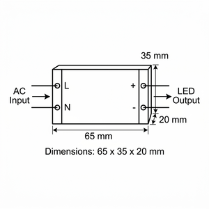 Controlador LED Regulable AIDIMMING PE294R4230 25-42V 300mA, Borde de Descarga, 15w-18w, Triac, Adaptador de Corriente LED Regulable - Product Image 5