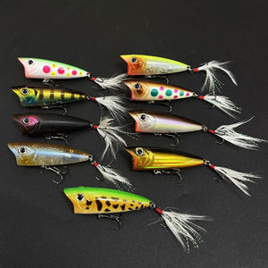 Señuelo de Pesca Popper <span class=keywords><strong>70F</strong></span> RIPPLE 70mm 12.6g, Señuelo Duro de Superficie para Lubina y Lucio, Lanzamiento Largo, Flotante, Proveedores de Pesca - Product Image 3