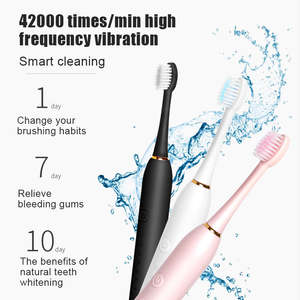 Spazzolino Elettrico Sonico Intelligente Ricaricabile IPX6 Impermeabile con 6 Livelli di Velocità per una Pulizia Potente e Sbiancante - Product Image 4