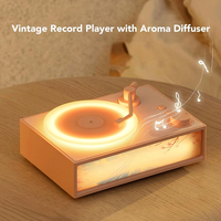 Diffuseur d'arômes vintage 3 en 1 avec lumière d'ambiance LED, haut-parleur sans fil pour la décoration de la maison