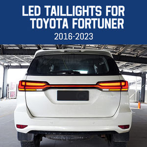 HCMOTIONZ LED-achterlichten voor <span class=keywords><strong>Toyota</strong></span> Fortuner 2016-2023 met kofferbaklamp <span class=keywords><strong>start</strong></span> animatie DRL achterlampenmontage - Product Image 2