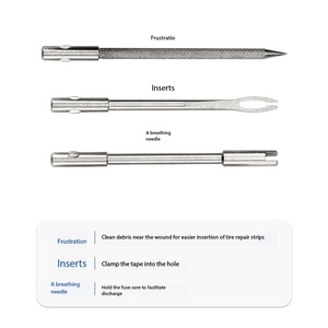 <span class=keywords><strong>Kit</strong></span> d'outils de réparation de pneus de vélo, en alliage d'aluminium, portable, pour bande d'étanchéité tubeless pour <span class=keywords><strong>VTT</strong></span> et vélo de route - Product Image 3