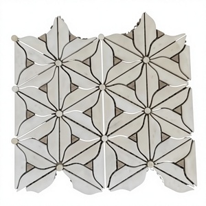 Mosaicos de mármol blanco, patrón de mosaico de mármol blanco - Product Image 3