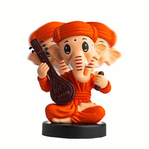 Sitting Ganesh Ji Bobblehead Dashboard Idol Resin Spiritual Car Dashboard Decoration Hindu Decorative <b>Statue</b> for Office Decor - Product Image 5