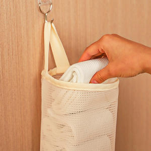 Sac de rangement en maille LZA pour chaussettes et sous-vêtements, organisateur mural respirant, portable, pour chambre à coucher, 2-3 compartiments - Product Image 4