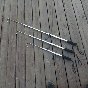 Anzuelos de Pesca Telescópicos de Aleación de Aluminio y Acero Inoxidable para Pesca en Hielo y Agua Dulce, Duraderos, de Operación Manual - Product Image 1