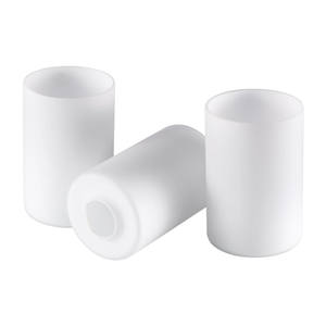 Abat-jour cylindrique universel en <span class=keywords><strong>verre</strong></span> blanc de remplacement <span class=keywords><strong>pour</strong></span> <span class=keywords><strong>ventilateur</strong></span> de <span class=keywords><strong>plafond</strong></span> et luminaire - Product Image 1