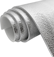 Feuille d'isolation métallique à texture personnalisée en mousse EPE feuille carrée d'isolation thermique en aluminium argenté pour application en entrepôt