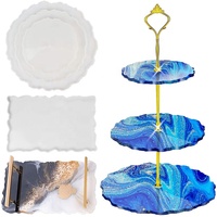 Moule en silicone pour table en résine époxy de grande taille irrégulière, tables basses, moule en silicone pour table en résine, qualité alimentaire, non toxique, résistant à l'usure