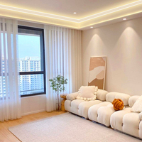 Profilé en aluminium LED Tungwille 69*69MM pour la décoration murale et de plafond, bande de coin supérieure, canal interne de plafond pour salon