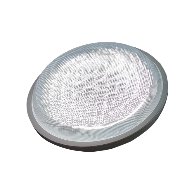 Prism Cover Transparent Shell Waterproof IP65 Oval Round LED Bulkhead Light 2 Colors Ring, 8W 12W 15W 2 Colors Ring Outdoor
