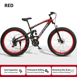 Vélo de montagne à pneus larges pour la plage, options de roues 24/26/27,5 pouces, OEM/ODM, pour homme et femme. - Product Image 2