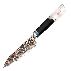 ชุดมีดครัวเอนกประสงค์ Keenhope Japan Aichi 33 ชั้น เหล็กดามัสกัสทองเหลืองผสมทองแดง AUS10 ขนาด 5 นิ้ว ด้ามจับทำจากไม้พะยูงผสมเรซิ่น - Product Image 6