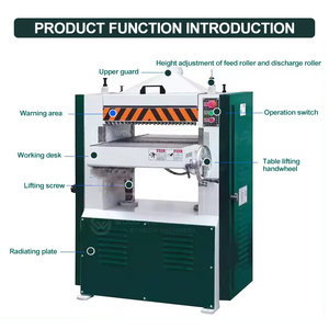 Raboteuse électrique à bois à face unique, portable et automatique, combinant <span class=keywords><strong>rabot</strong></span> et dégauchisseuse - Product Image 6