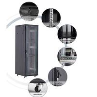 Armoire de serveur de centre de données 42U, 1,2 m, sur pied, en acier laminé à froid, protection IP20, en stock