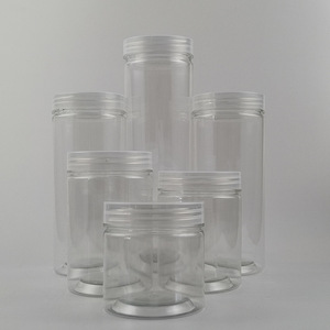Bocaux en plastique à couvercle vissé, cylindriques, pour le stockage alimentaire, plusieurs tailles, hermétiques, à large ouverture, pour fruits secs, bonbons, biscuits - Product Image 1