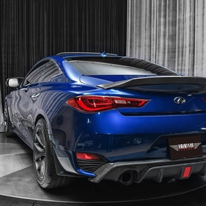 リアバンパーボディキットINFINITI Q60Sクーペ用リア拡散ライト付き炭素繊維 - Product Image 4
