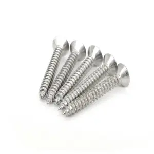 304 stainless steel cross countersunk head self-tapping screws cross recessed screws flat head self-tapping nails solid wood