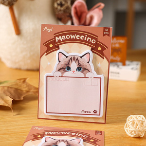 Notas Adhesivas Pequeñas con Diseño de Gatos para Estudiantes - Mensajes Escritos a Mano con Reverso Adhesivo - Organización para Oficina y Escuela - Product Image 6