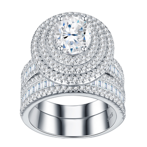 Anillo de Moissanita Marquise ZanLong de 6x12mm al por Mayor de Fábrica, Chapado en Plata 925 con Oro de 18k, Anillo de Boda de Lujo con Incrustaciones de Diamantes para Mujer - Product Image 1