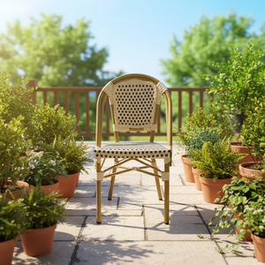 Sillas de Comedor Portátiles y Cómodas de Diseño Moderno para Exteriores, Playa, <span class=keywords><strong>Terraza</strong></span>, Restaurante, <span class=keywords><strong>Bar</strong></span>, Color Blanco - Product Image 1