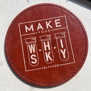 批发散装聚氨酯皮革杯垫套装促销活动可定制杯垫营销和品牌 - Product Image 5