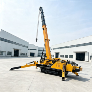 10 Ton Telescopic Boom Small Hydraulic Diesel Engine Mini Crawler <b>Spider</b> Crane Price - Product Image 1