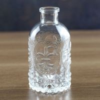 Set aus 7 oz Einfachen Kleinen Kaffee-Sirup-Spenderflaschen mit Ausgießer, Korkverschluss und Kartonverpackung