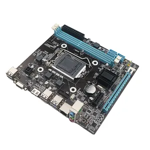 Motherboard H81 baru Lga 1150 m-atx Desktop generasi ke-4 1000M Lan