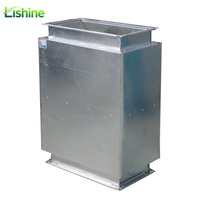 Silencieux de ventilation flexible en métal personnalisé pour conduit d'air de climatiseur scolaire, réduction du bruit d'échappement de fumée