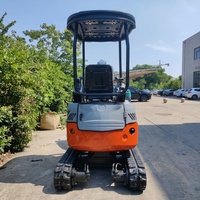 Mini-excavatrice 1,6 tonne à moteur Euro 5, hydraulique, pour vergers, petite pelleuse tout-terrain, micro-pelleuse à queue zéro, vente chaude en Chine