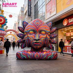 <span class=keywords><strong>Sculpture</strong></span> <span class=keywords><strong>de</strong></span> visage gonflable artistique avec lumières LED pour <span class=keywords><strong>spectacle</strong></span> <span class=keywords><strong>de</strong></span> nuit sur scène - Product Image 2