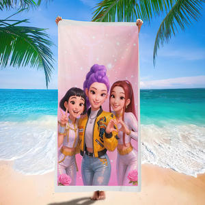 Nueva Toalla de Playa de Microfibra con Diseño de Dibujos Animados K-POP, Demon Hunters, Secado Rápido, Ecológica, Libre de Arena - Product Image 2