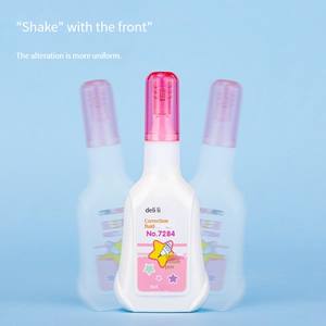 Deli 7382 Pointe de stylo en acier inoxydable de haute qualité Les étudiants utilisent une solution de <span class=keywords><strong>correction</strong></span> de mots non marquante Effacer le <span class=keywords><strong>d</strong></span>ébit <span class=keywords><strong>d</strong></span>'eau de l'artefact de haute qualité - Product Image 4