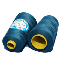 Pasokan Langsung Pabrik Benang Polyester 100% Ring Spun 40S/2 Murah, Pewarnaan Sesuai Pesanan, Kemasan Karton, Kualitas 3A, Susut Rendah