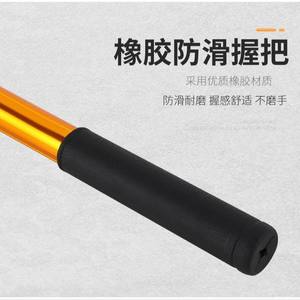 Poste de red de pesca de aleación de aluminio engrosado con mango de goma plegable telescópico para la captura de peces - Product Image 1